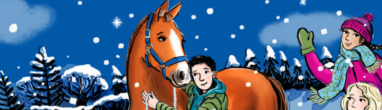 Illustrator Hannah George's illustration for The Starlight Stables Gang Book