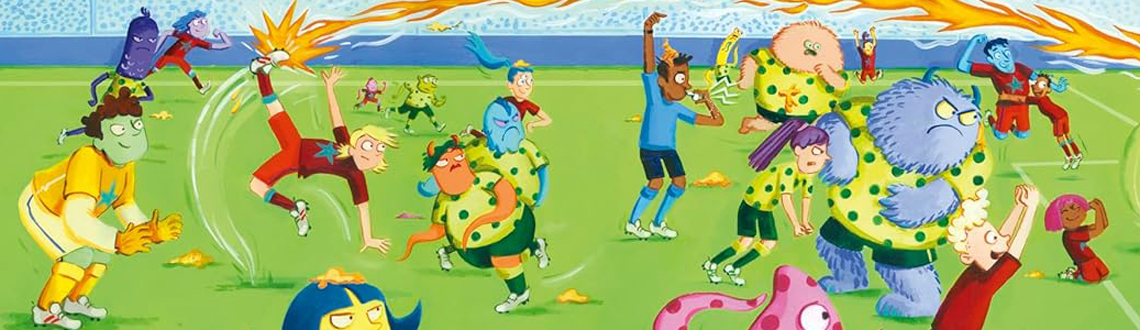 Illustrator Garry Parsons illustrated book The Dinosaur that Pooped a Football, written by Tom Fletcher and Dougie Poynter from Mcfly. Illustrator Garry Parsons illustrated book The Dinosaur that Pooped a Football, written by Tom Fletcher and Dougie Poynter from Mcfly.