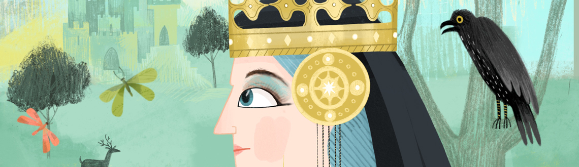 Illustrator Sam Rudd's children's picture book illustrations of historical queens Illustrator Sam Rudd's children's picture book illustrations of historical queens