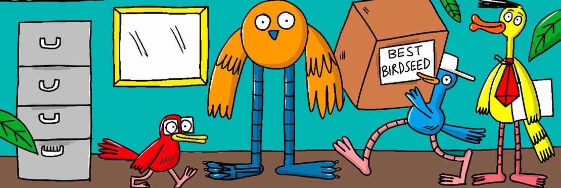 Colourful illustration by illustrator Tim Wesson, represented by Kids Corner Illustration Agency