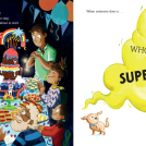 Illustrator Garry Parsons illustrations from The Supersonic Fart children's picture book