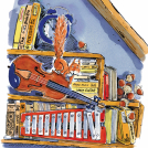 Illustrator Hannah George's picture book illustrations for squirrels in the attic