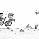 Illustrator Tim Wesson's book Robots Stole My Mum written by Alex Kirk