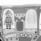 Illustrator Tim Wesson's book Robots Stole My Mum written by Alex Kirk