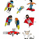 Tim Wesson Wayland News Item Image Tim Wesson illustrations for Strange Science book.